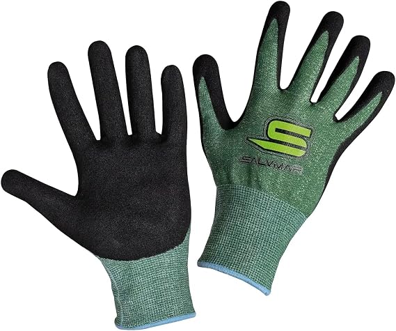 SALVIMAR DYMAX 0.8mm Spearfishing Gloves | Chemical-Resistant Diving Gloves with Dy-Max Thread Fabric & Nitrile Grip Palm