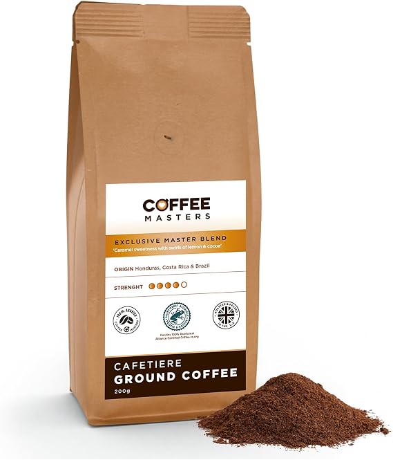 Coffee Masters Cafetiere Ground Coffee - Exclusive Master Blend 200g