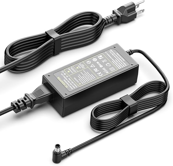 DC 19v Power Cord Compatible with LG Monitor Charger 32LH570B 29UM57-P 27EA63V-P 26LN4500 25UM57 32 27 26 24 23 22 20 19 LED LCD Monitor Power Supply