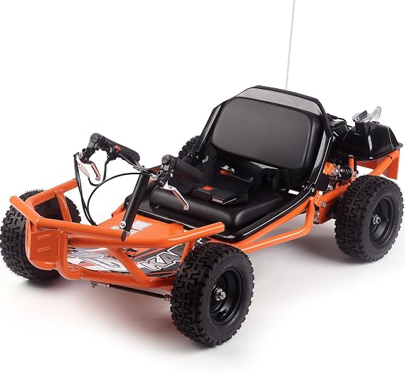 MotoTec Sandman Kids Gas Powered 52cc Go Kart Orange