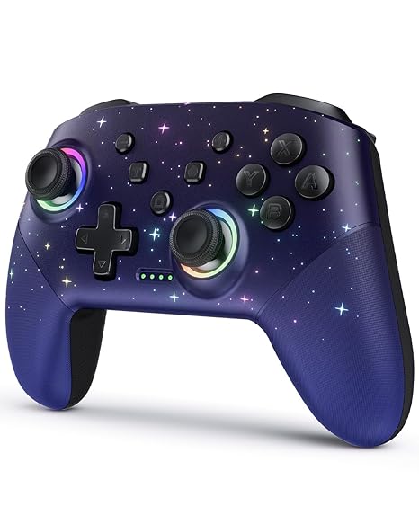 VOYEE Switch-Controller für Switch/Lite/OLED/PC (Windows) RGB-LED