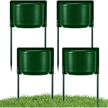 LemonRoad 4 Pcs Sprinkler Splash Shield Guard Thickened Plastic Sprinkler Overspray Head Guard Rustproof Cover Deflectors Blockers Protector for Lawns, Parks, Garden (Green)