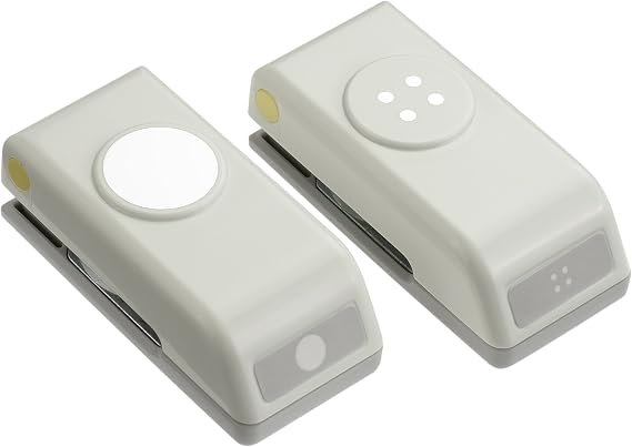 EK Tools 2-Pack Punch, Mini, Button and Holes