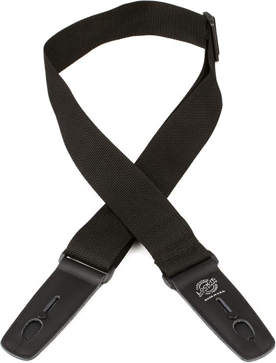 Lock It LIS001P2BLK Professional 2" Polypro Strap with Locking Ends, Black