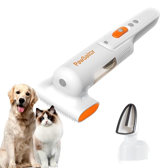 Cordless Pet Vacuuming and Grooming Kit Pet Grooming Vacuum, Professional Hair Cleaning Tool Set for Dogs Cats and Other Animals, Picks Up 99% Pet Hair, Home Cleaning