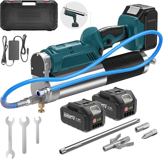 Electric Grease Gun Kit Cordless 12000 PSI 5.3 Oz/Min for Truck