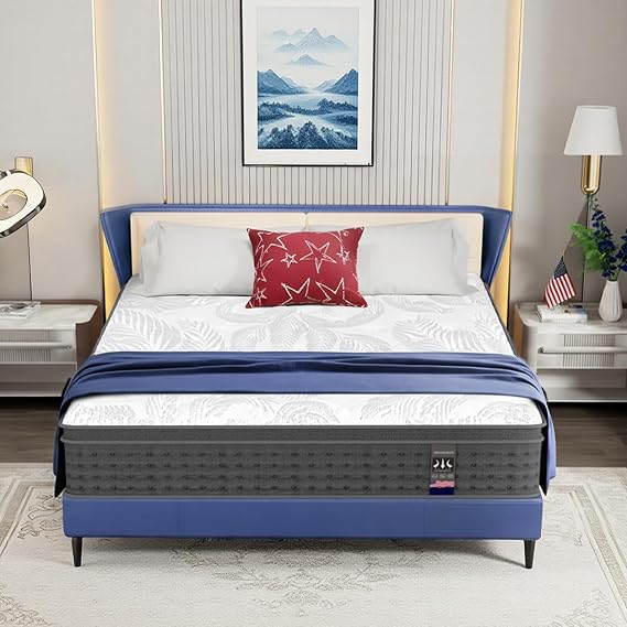Twin Mattress 14 Inch Hybrid Mattress, Colchones Twin for Adult