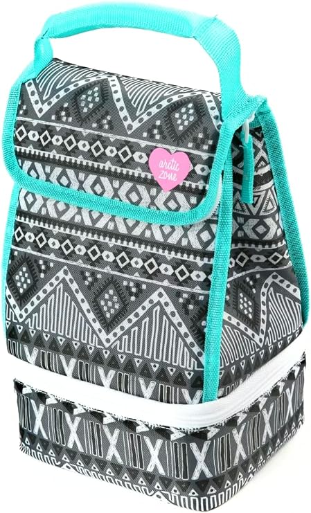 Arctic Zone Insulated 2 Compartment Lunch Bag with Microban