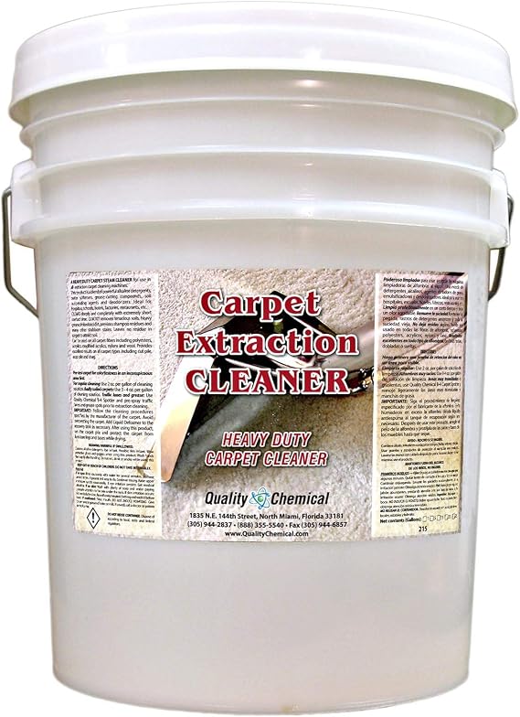 Commercial Carpet Extraction Cleaner and Shampoo. Heavy-duty carpet cleaner for use in all extraction type machines.-5 gallon pail