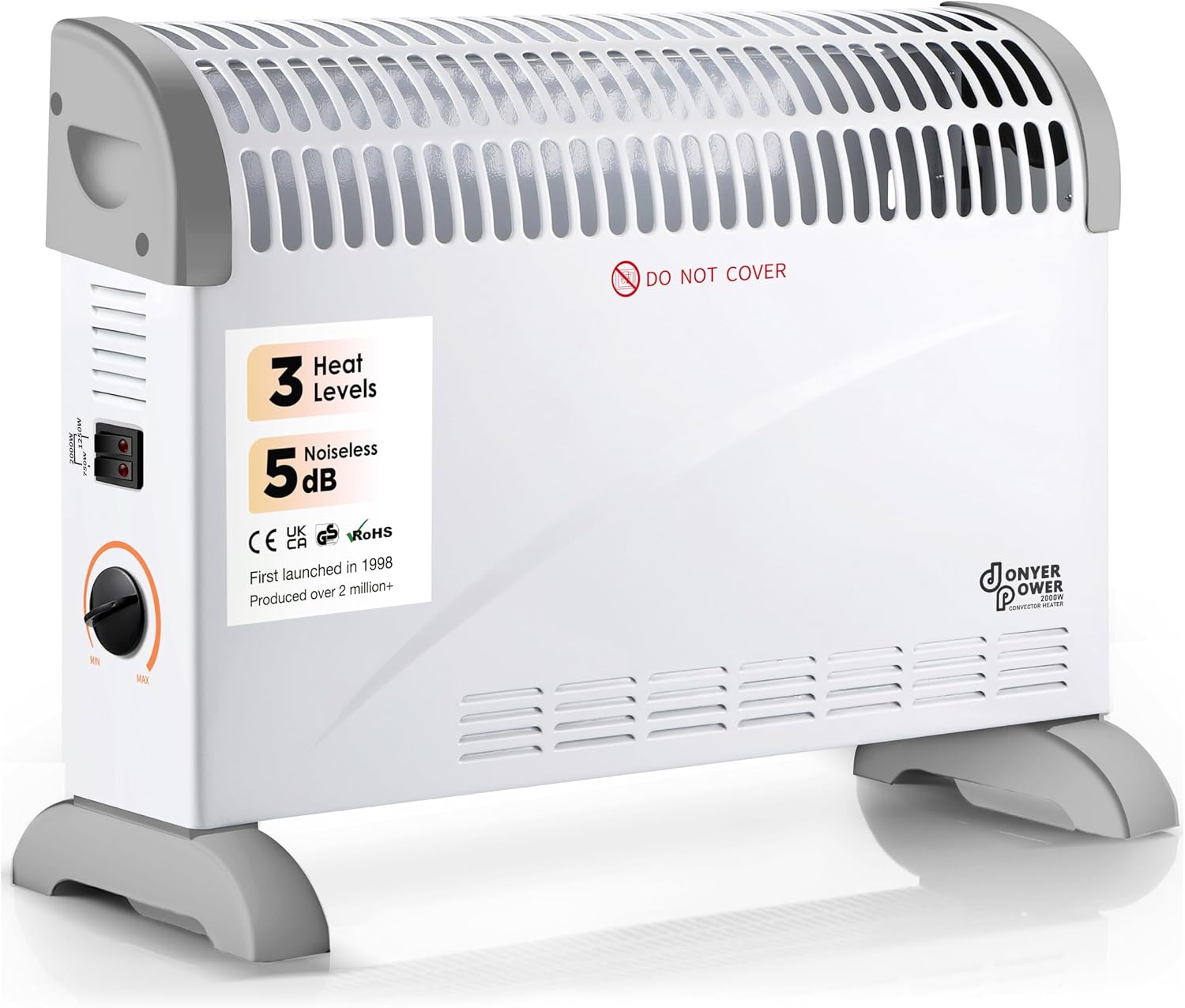 DONYER POWER Electric Convector Radiator Heater Room Heating Oil-Free Radiator