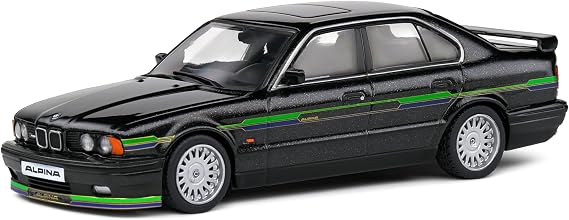 Solido 1:43 Scale Diecast Alpina B10 BITURBO Black wiht Green Stripe1994 Model S4310406
