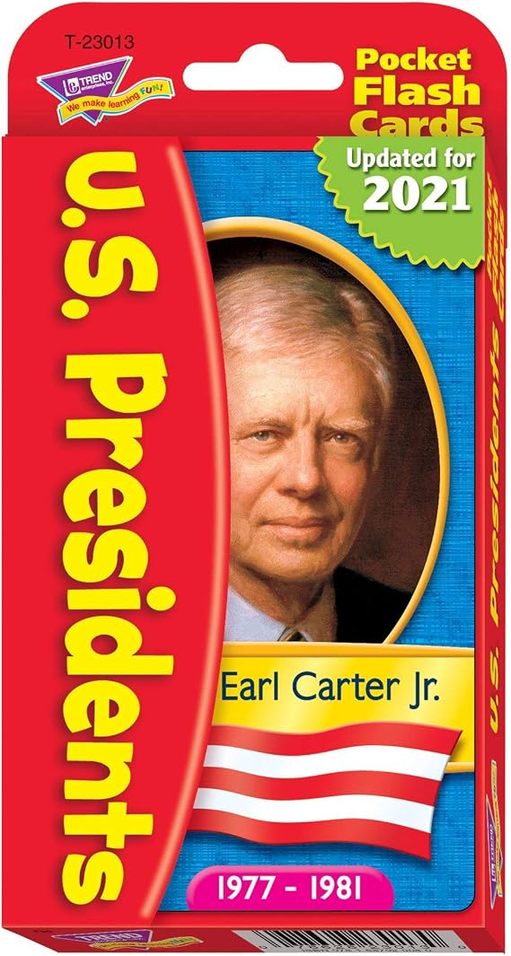 US Presidents Pocket Flash Cards