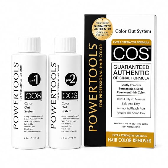 COS, The Original Color Out System |  Authentic Original Formula l Safely Remove Semi & Permanent Hair Color | Ammonia Free