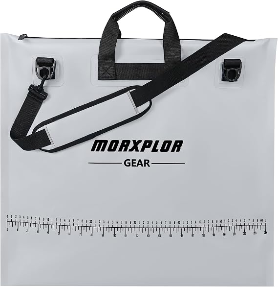 MORXPLOR Fish Bag Heavy Duty Tournament Fishing Weigh in Bag 26x23 19x34 inches