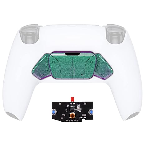 Turn RISE to RISE4 Kit Redesigned Chamelon Green Purple K1 K2 K3 K4 Back Buttons & Remap PCB Board for PS5 Controller eXtremeRate RISE & RISE4 Remap kit - Controller & Other Accessories NOT Included