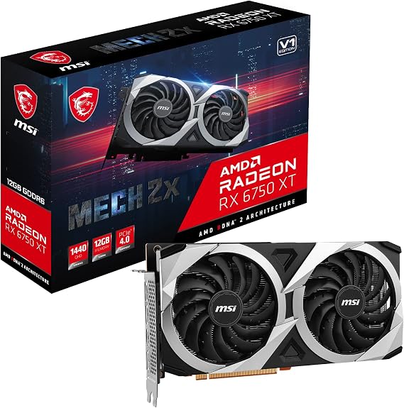 Radeon RX 6750 XT MECH 2X 12G V1