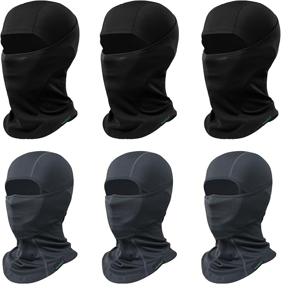 Balaclava Ski Mask 6 Pieces Full Face Cover for Men and Women Breathable Full Face Mask for Skiing Outdoor Sports