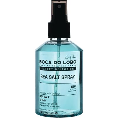 Texturizing Sea Salt Spray for Curls and Waves, 6.8 oz Bottle, Blue