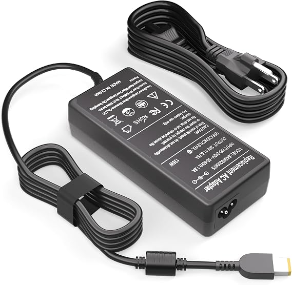 135W Slim Tip Charger Compatible with Lenovo ThinkPad Docking Station