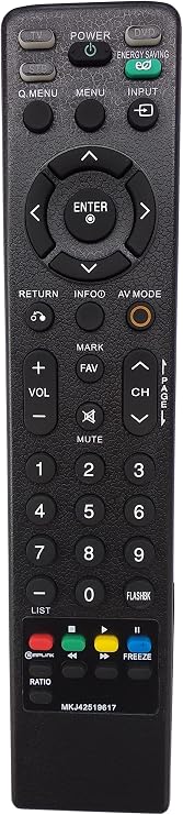 Universal Remote Compatible for LG MKJ42519627 42PQ20 42PQ30 42PQ60 50PQ20 50PQ30 50PS60 60PS60 TV Control