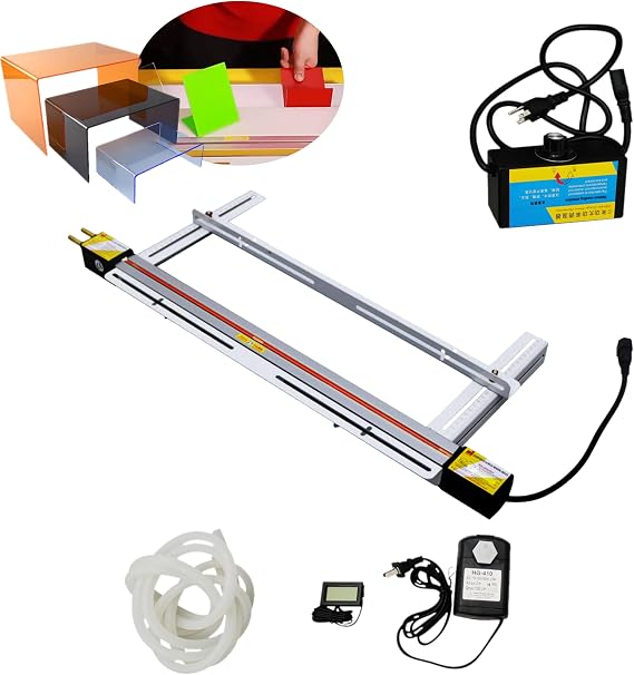 Acrylic PVC Plastic Bender, 24in 60cm Manual Acrylic Bender with Bracket, Plastic Bending Strip Heater, Plexiglass Bender for 1-6mm Plastic Bending110V/800W
