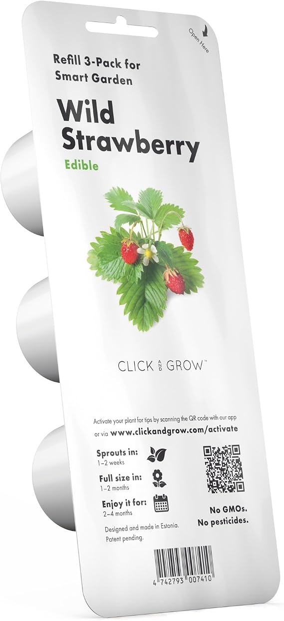 Click and Grow Smart Garden Wild Strawberry Plant Pods, 3-Pack