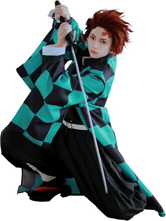 Agatsuma Zenitsu Cosplay Kimono Full Set Anime Zenitsu Cosplay Costume Adult