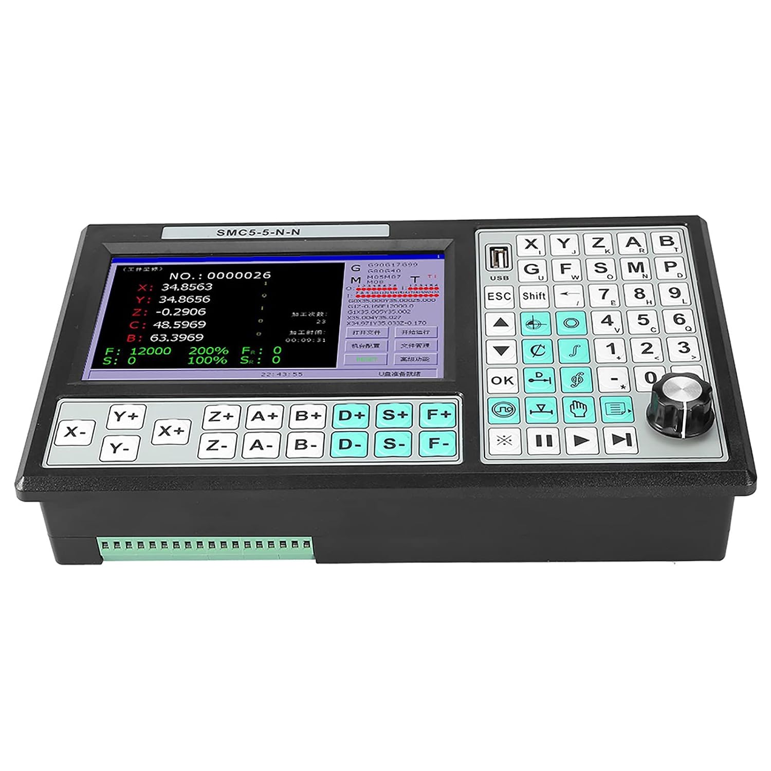CNC Motion Controller, 5 Axis Offline Motion Controller Replace 500KHz USB Motion Controller