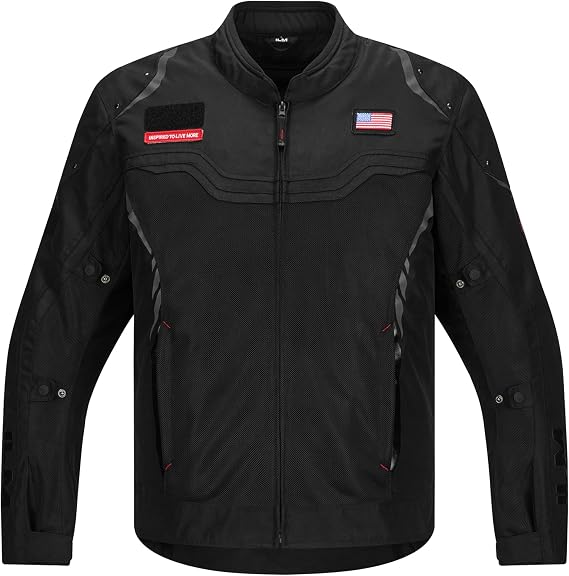 ILM Motorcycle Mesh Jacket CE Armored Detachable Waterproof Liner JRC2-M