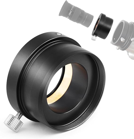 Astromania 2 Inch to 1.25 Inch Eyepiece Adapter for Telescope with Screw