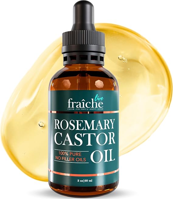 Rosemary Essential Oil For Hair Growth Blend with Castor Oil Scalp Hair Oil