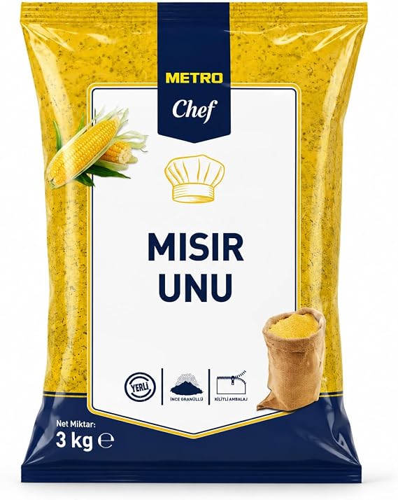 Metro Chef Mısır Unu, İnce Granüllü, 3 kg