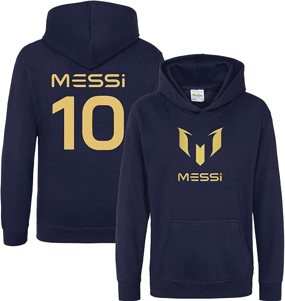 Kids Lionel Messi Inspired Soccer Hoodie Jumper Footy Merch Jumper Messi Merch Messi Boys Girls Gift Top Tee 3-13yrs Number 10#10
