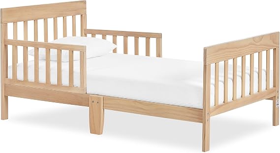 Dream On Me Finn Toddler Bed, GREENGUARD Gold, Pinewood, Vintage White Oak