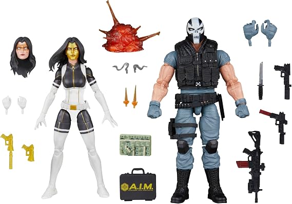 Marvel Legends Series Madame Masque & Crossbones, Marvel Super-Villains Comics Collectible 2-Pack, 6-Inch Action Figures