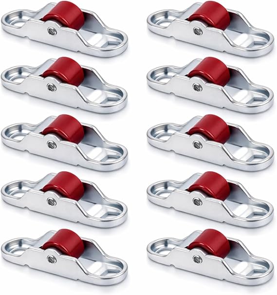 10pcs Sliding Closet Door Roller, Stainless Steel 12mm Cupboard Closet Sliding Door Roller Wheel for Furniture Wardrobe
