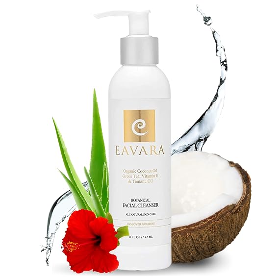 Organic Face Wash - Anti-Aging, Hydrating, Gentle Daily Cleanser for Women and Men with Coconut Oil, Aloe Vera, Activated Charcoal, and Vitamin C and E | Gentle & Hydrating Daily Cleanser for Women and Men with Coconut Oil, Aloe Vera, Activated Charcoal, Vitamin C and E