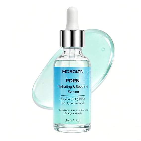 Salmon DNA PDRN Hydrating Serum: Hydrating Face Serum Deep Moisturizing with Hyaluronic Acid Centella Panthenol - Get Plump Hydrated Skin in 2 Weeks - 1 Fl Oz