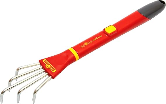 WOLF Garten - multi-star 71AIE004650 Mini Claw with Handle LF-M/ZM 015 Working Width: 6.5 cm Red