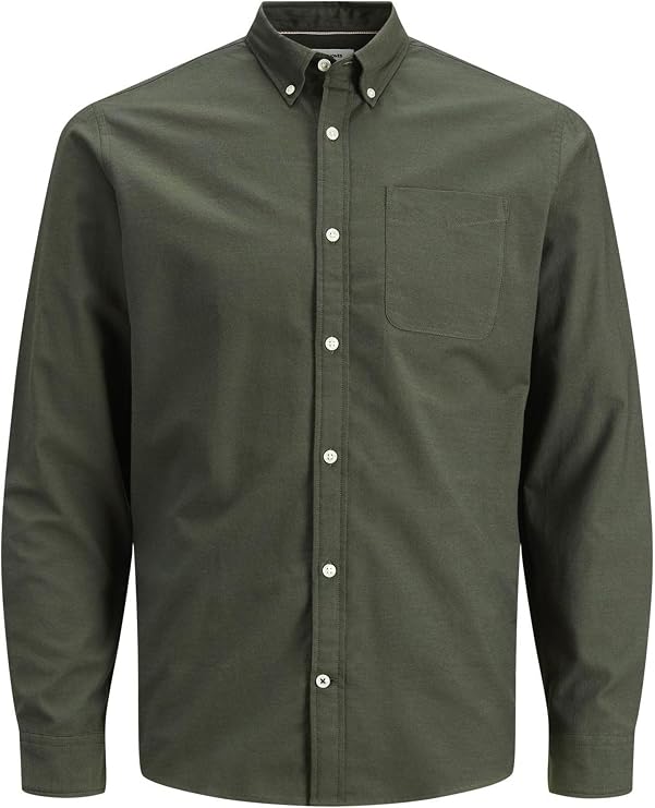 JACK & JONES Men's Shirt Long Sleeve with Collars Slim Fit Casual Top Wear
