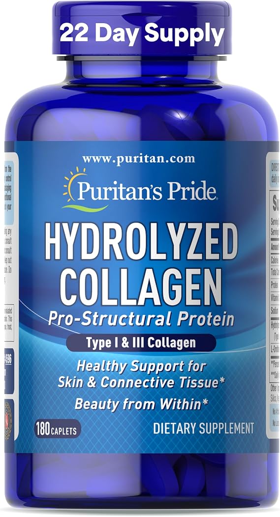 Puritan's Pride Hydrolyzed Collagen Pro-Structural Protein 1000mg