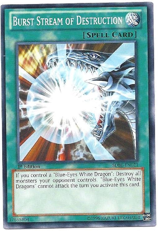 YU-GI-OH! - Burst Stream of Destruction (SDBE-EN021) - Structure Deck: Saga of Blue-Eyes White Dragon - 1st Edition - Common