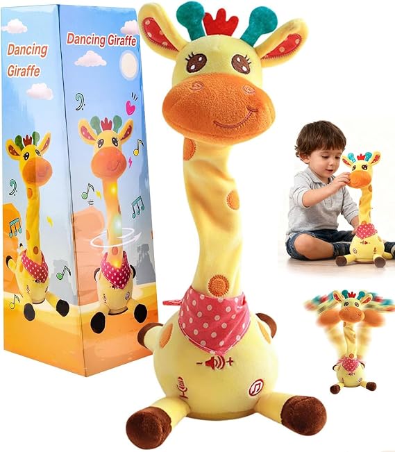 Jadyon Dancing Singing Talking Giraffe Toy, Dancing Giraffe Toy, Volume Control Singing Dancs Giraffes Toys Calming Sleep