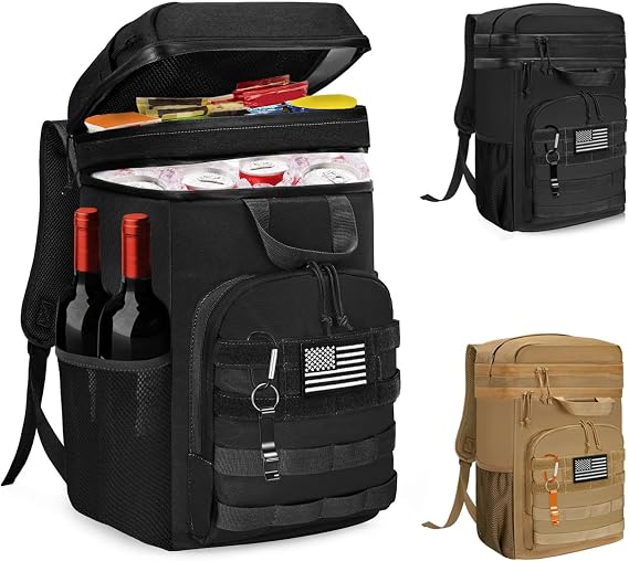 WOTOW Backpack Cooler 45 Cans - Tactical Insulated Soft Cooler Bag - Large Capacity Leakproof Back Pack, for Women Men, Cooler Backpack Camping Hiking Picnics Beac
