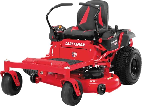 Craftsman 46" Gas Zero-Turn Riding Lawn Mower with 22.0 HP* Kohler 7000 Series Engine, Gas Lawn Tractor with Dual Hydrostatic Transmission, Red/Black
