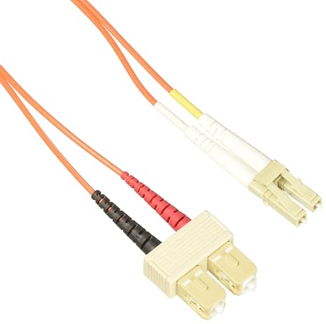 ENET 3M SC/LC Duplex Multimode 50/125 OM2 or Better Orange Fiber Patch Cable 3 Meter SC-LC Individually Tested