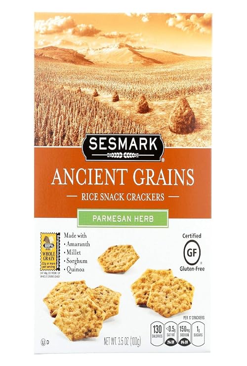 Sesmark Cracker Ancnt Grn Prmsn Hrb 3.5oz