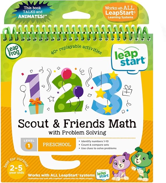 LeapFrog LeapStart 3D Scout and Friends Math Book