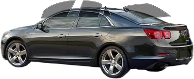 AUTOTEK Precut Windows Tint Film All Sides Cars Sun Blocking Protection Privacy Anti Shatter Glass 2 Ply Film 50% Tint Shade kit for Chevrolet Malibu 2013-2015