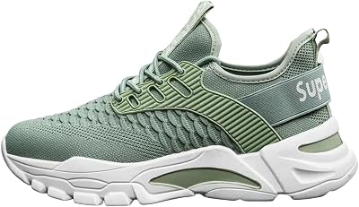 Running Shoes for Men,Fashionable Breathable Lightweight and Trendy Woven Lace Up Versatile Casual Sneakers Soft Soled Walking Shoes